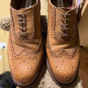 Ben Sherman Collection: Leather Wingtip Oxfords.